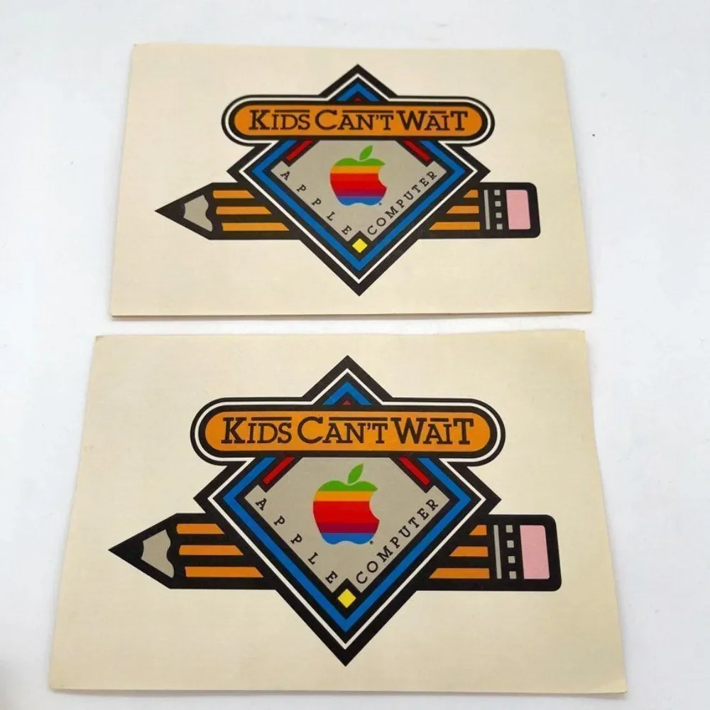 1982 VINTAGE Apple Computer Decals from the 1982 